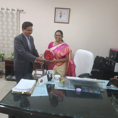 Our Bank CEO met Honourable District Court Judge, Nizamabad Smt. Sunitha Kunchala and requested for thier patronage.