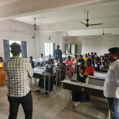 Nizamabad DCCB conducted Essay Competition on the topic “Our Constitution- Responsibilities and Rights of Citigens among the students of ZPHS Nizmabad.